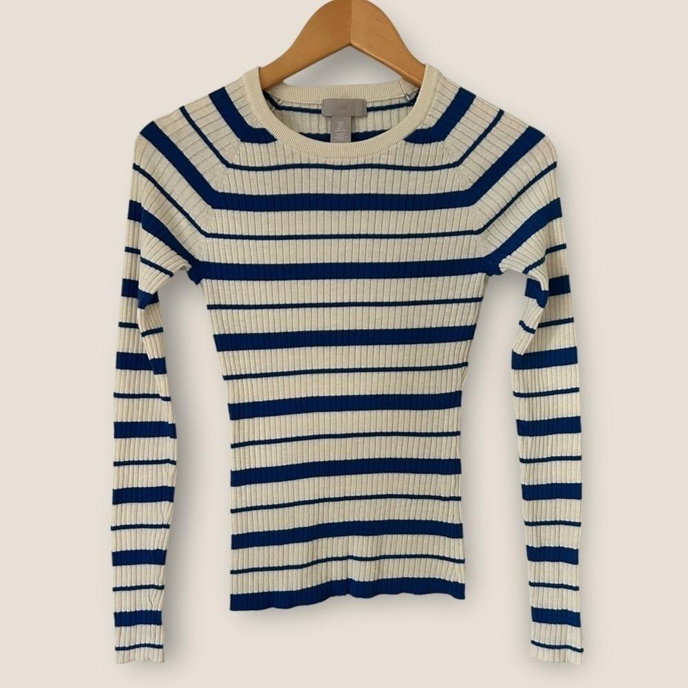 H&M Striped Ribbed Knit Top - Picture 4 of 9
